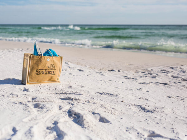 Beach bag on a 30A vacation